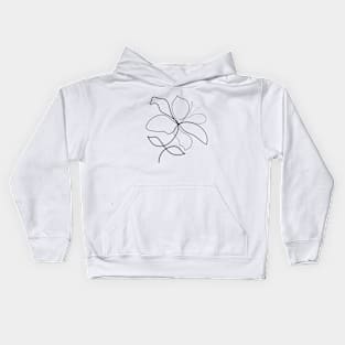 Lily Minimal art | One Line Drawing | One Line Art Kids Hoodie